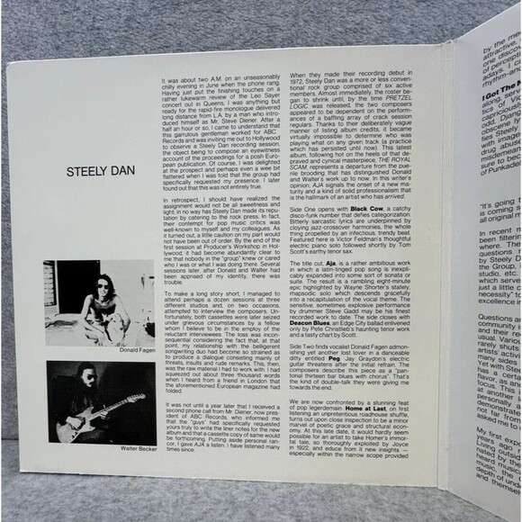 Steely Dan - AJA ABC Records ABCL 5225‎ 1977 Gatefold LP Vinyl Record Vintage - Picture 5 of 15